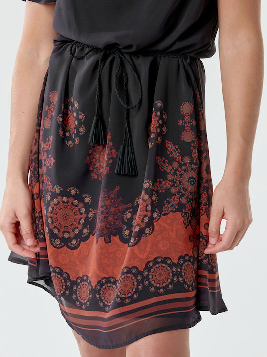 Tampa Summer Mini Dress Black