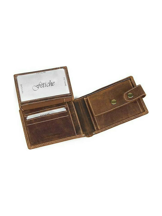 Fetiche Leather Men's Leather Wallet Tabac Brown