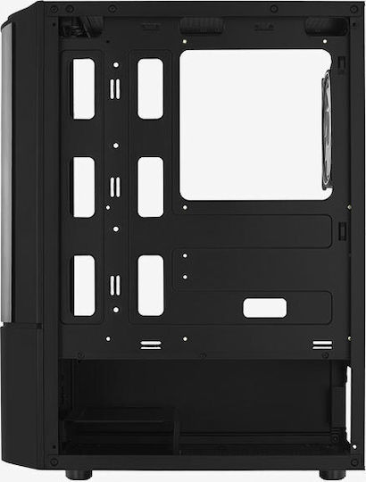 Aerocool Quantum v2 Gaming Middle Tower Cutie de calculator cu iluminare RGB Negru