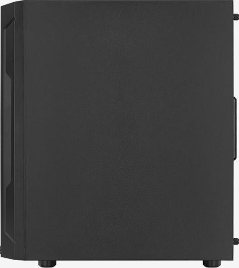 Aerocool Trinity Mini v3 Gaming Mini Tower Κουτί Υπολογιστή με Πλαϊνό Παράθυρο και RGB Φωτισμό Μαύρο