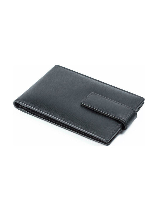 Fetiche Leather Men's Leather Card Wallet Black