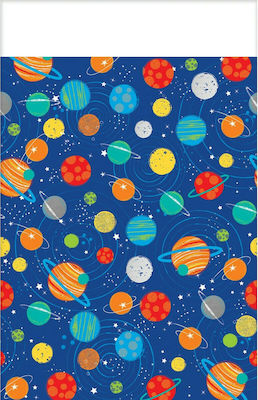 Amscan Τραπεζομάντηλο Petrecere Plastic Galaxie Albastru 243x137cm 572278