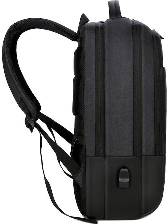 Playbags M1106-937 Waterproof Backpack for Laptop 15.6" with USB Port in Black Color