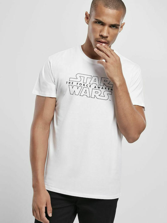 Merchcode "The Force Awakens" T-shirt Star Wars White Cotton MC587-00220