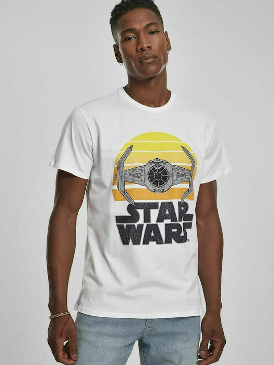 Merchcode Star Wars Sunset T-Shirt White