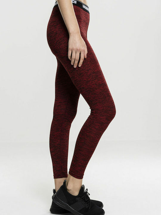 Women's Long Training Legging Burgundy