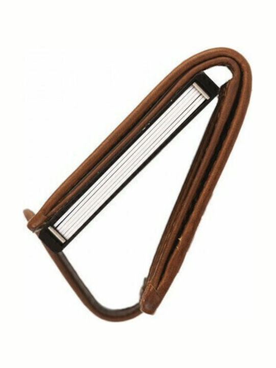 Loughton Leather Men's Wallet Cards with RFID and Slide Mechanism Tabac Brown