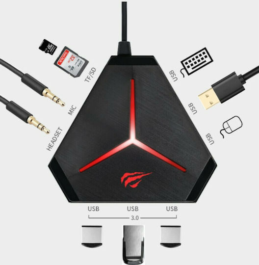 Havit H95 Hub 6 Ports USB 3.0 with USB-A Connection
