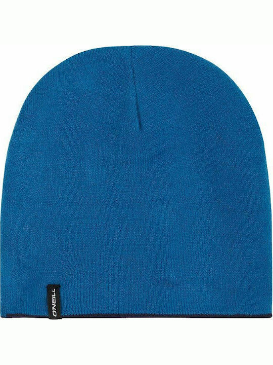 Knitted Reversible Beanie Cap Navy Blue