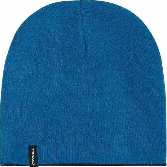 Knitted Reversible Beanie Cap Navy Blue