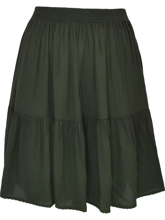 Birdie Hoch tailliert Mini Rock Khaki