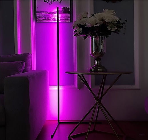 Atman Leggenda Las Vegas Lampa de podea LED Î140xL57cm. cu Lumină RGB 1170lm Negru