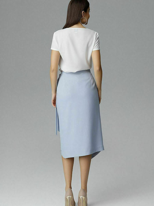 Figl M629 Midi Skirt in Blue color 126030