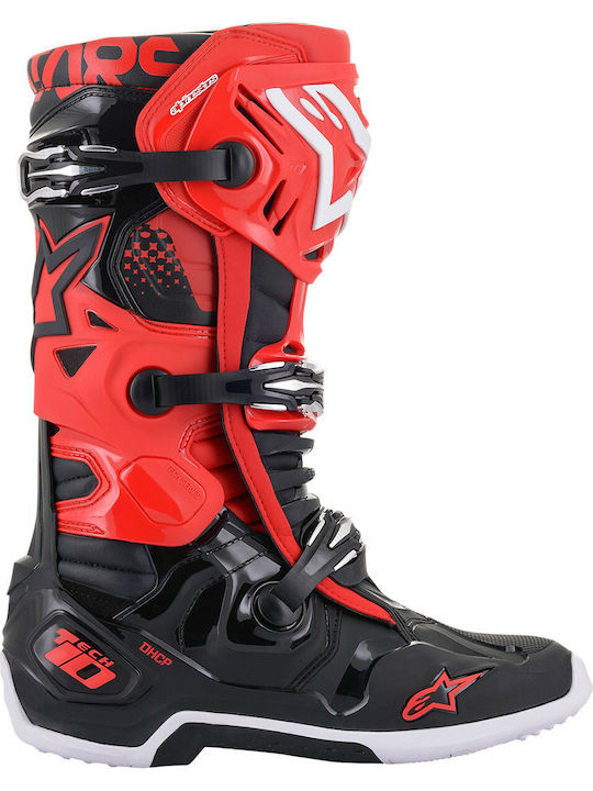 Alpinestars Tech 10 Мъжки Мотоциклетни Боти Мотокрос Red/Black