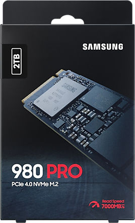 Samsung 980 Pro SSD 2TB Тип M.2 С Връзка PCI Express 4.0 Съвместим С PlayStation 5 MZ-V8P2T0BW