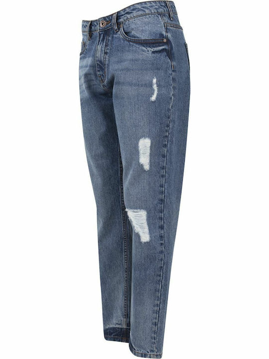 Damenjeans mit Rissen in Boyfriend-Passform
