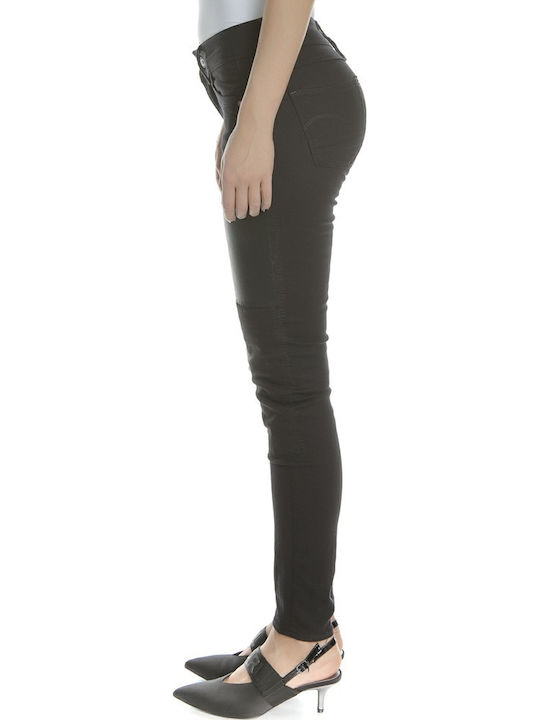 Lynn Women's Jean Trousers Mid Rise in Skinny Fit Black