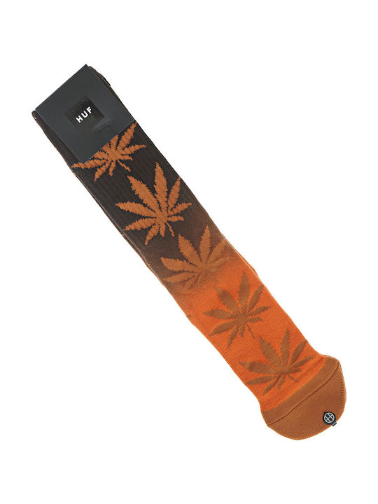 HUF Plantlife Gradient Dye Herren Gemusterte Socken Orange 1Pack