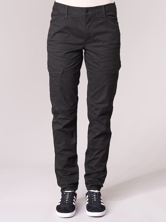 Damen Stoff Cargo Hose in Skinny Fit Schwarz