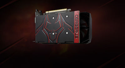 Asus GeForce GTX 1050 Ti 4GB GDDR5 Cerberus OC Κάρτα Γραφικών