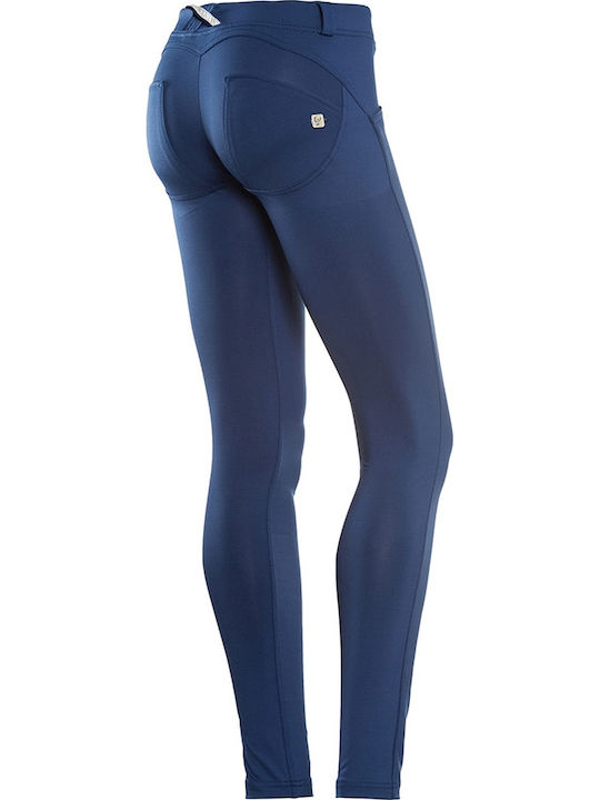 Freddy Damen Stoffhose Push Up Blau