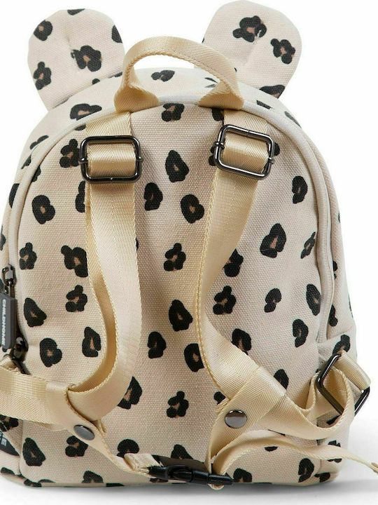 Childhome My First Leopard Kids Bag Backpack Beige 23cmx7cmx23cmcm