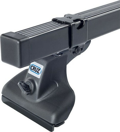 Cruz Roof Bars Steel 140cm. (with Roof Rack Legs) Silver