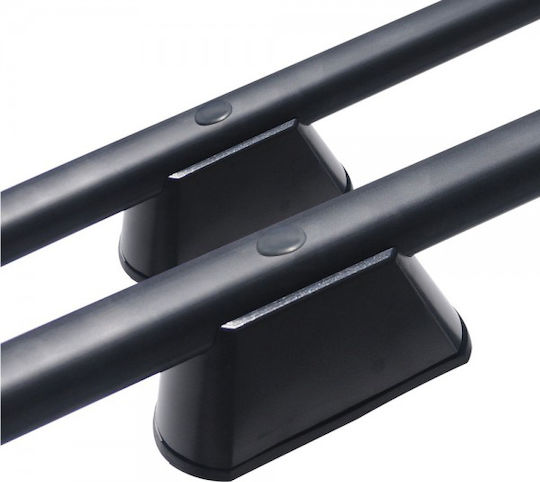 Omtec Aluminum Car Roof Bars 230cm for Volkswagen T5 for Cars with Factory Roof Bars Set with Roof Rack Legs Black