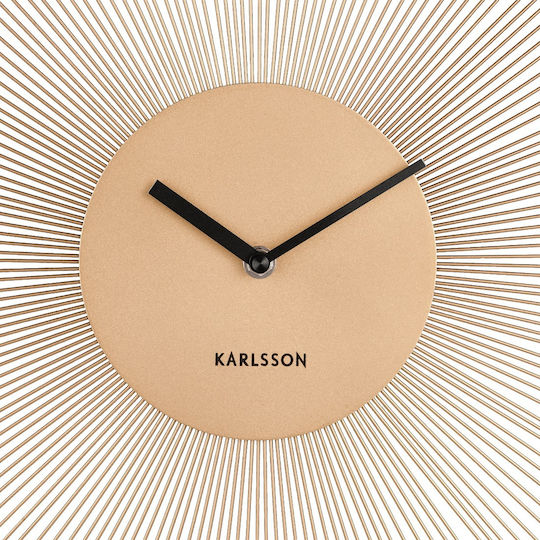 Karlsson Peony Ρολόι Τοίχου Μεταλλικό Χρυσό Ø45cm Karlsson Peony Ρολόι Τοίχου Μεταλλικό Χρυσό Ø45cm