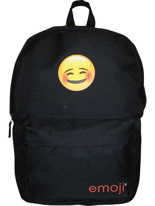 Paxos Emoji Classic Κοκκίνισμα School Bag Backpack Elementary, Elementary in Black color