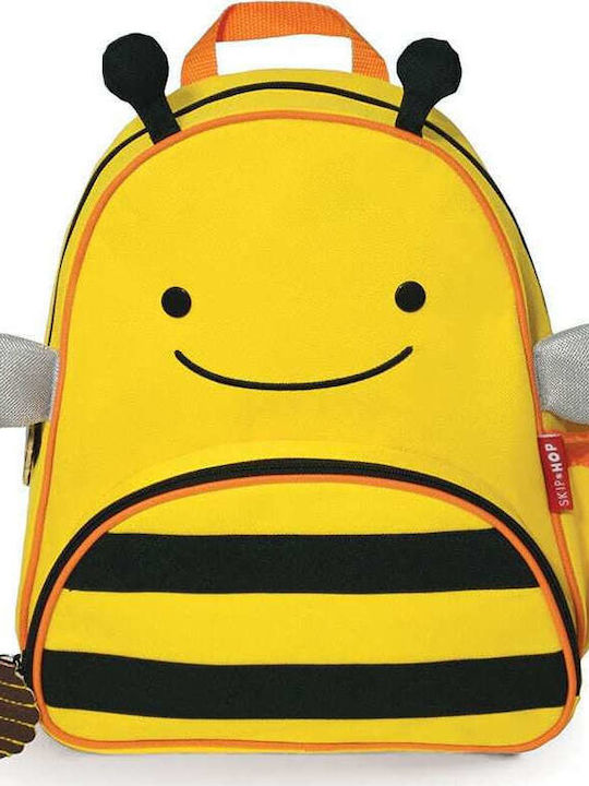 Skip Hop Zoo Bee School Bag Backpack Kindergarten Yellow with Water Bottle Holder