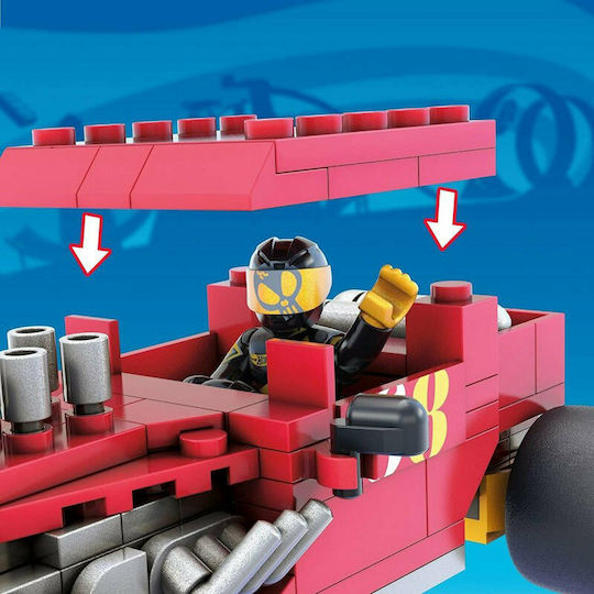 Mega Bloks Building Blocks Mega Construx Hot Wheels Bone Shaker For 5+ Years 118 Pieces