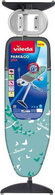 Vileda Park Go Plus X Ironing Board for Ironing Station Foldable with Plug 120x38cm