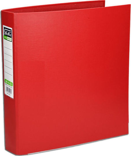 Skag Binders 4/32 for Paper A4 with 2 s Rings Red Systems D 10pcs