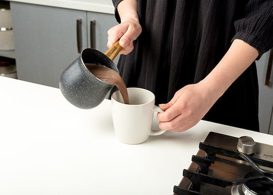 Nava Coffee Pot made of Aluminum Nature in Black Color Non-Stick 600ml