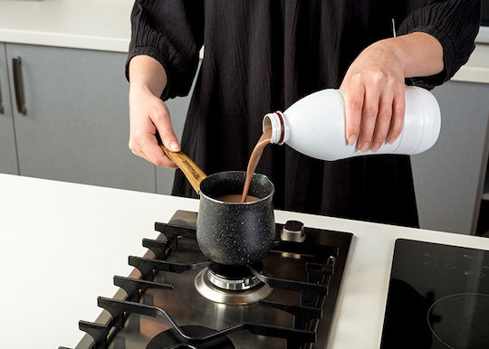 Nava Coffee Pot made of Aluminum Nature in Black Color Non-Stick 600ml
