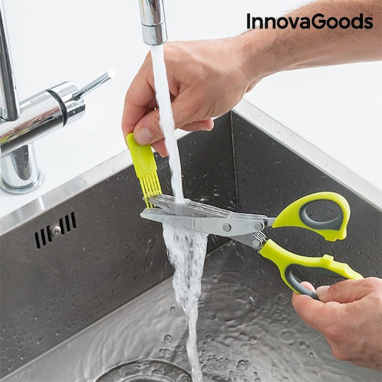 InnovaGoods Fivessor Stainless Steel Herb Scissor 21cm Gray