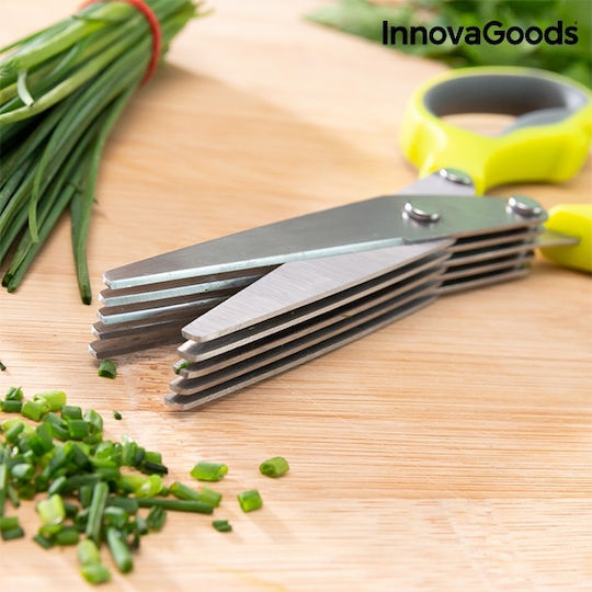 InnovaGoods Fivessor Stainless Steel Herb Scissor 21cm Gray