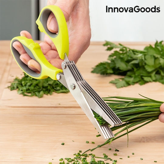 InnovaGoods Fivessor Stainless Steel Herb Scissor 21cm Gray