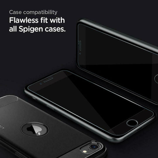 Spigen Glass FC Full Face Tempered Glass 2buc Negru (iPhone SE 2022 / 2020 / 8 / 7)