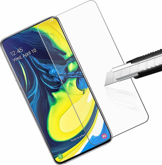 2.5D Закалено стъкло за цялото лице 2бр (Galaxy A80)
