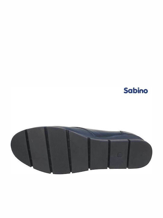 SB1590 Leder Stiefeletten Damen Schwarz