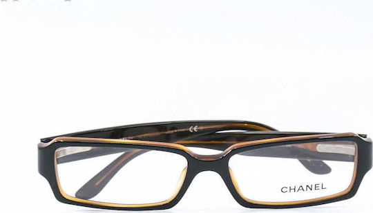Chanel Plastic Eyeglass Frame Black 3093 542