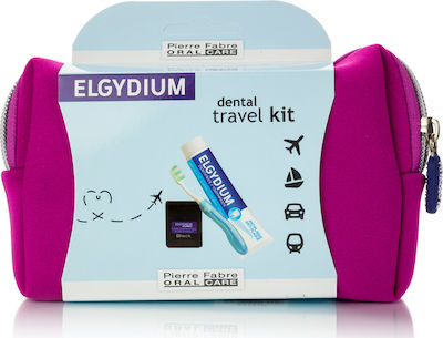 Elgydium Dental Travel Kit Medium Pink