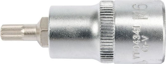 Yato Spline Socket 1/2" - M10 Walnut with Spline Head and Socket 1/2'' M10x55mm