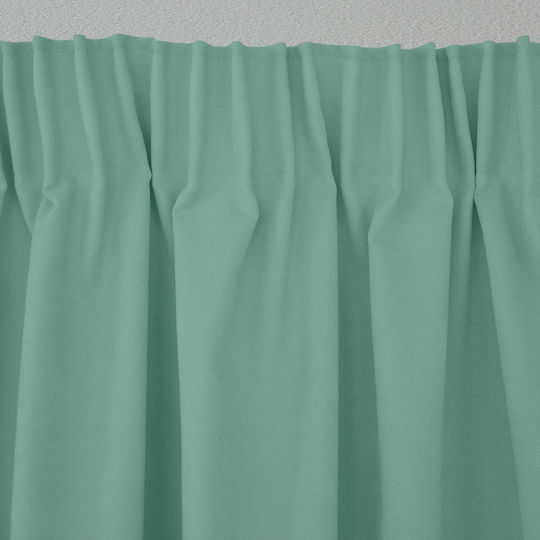 Lino Home Vorhang mit Bleistiftfalten Renas Olive 140x280cm