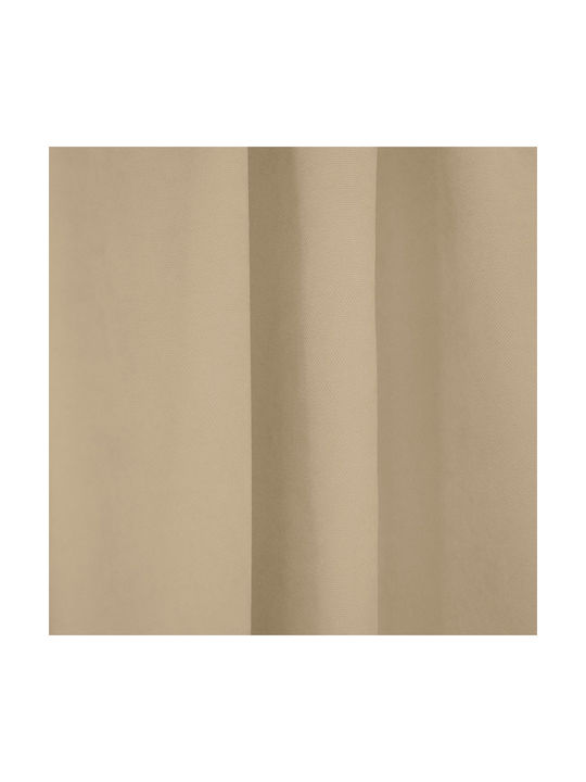 Lino Home Vorhang mit Grommets Renas Beige 140x280cm