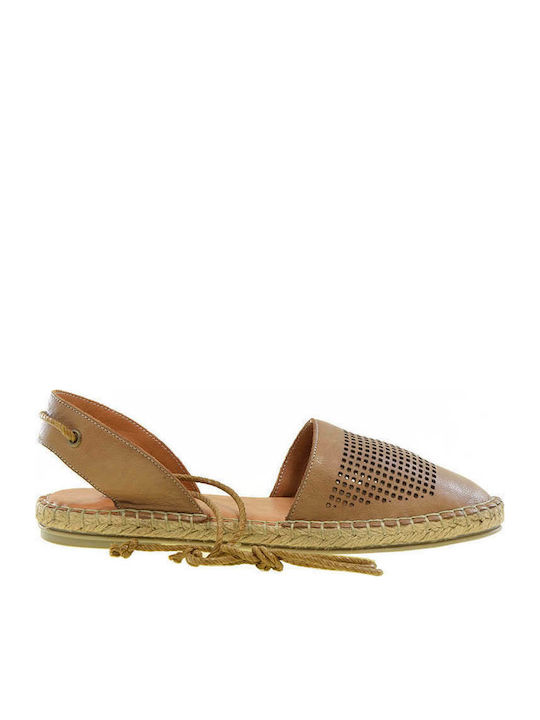 Bueno Shoes Women's Leather Espadrilles Tabac Brown