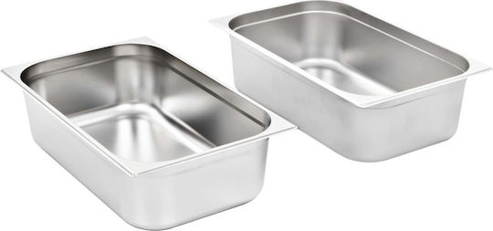 vidaXL Σκεύος Gastronorm GN1/1 (2τμχ)