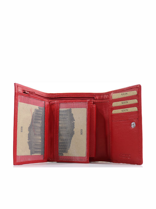 350 Small Leather Women's Wallet Classic Red